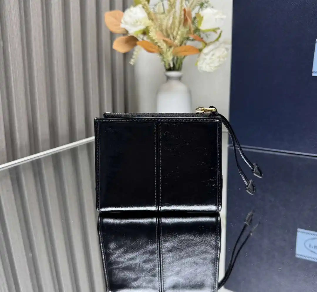 Prada 1ML050 Small leather wallet Black