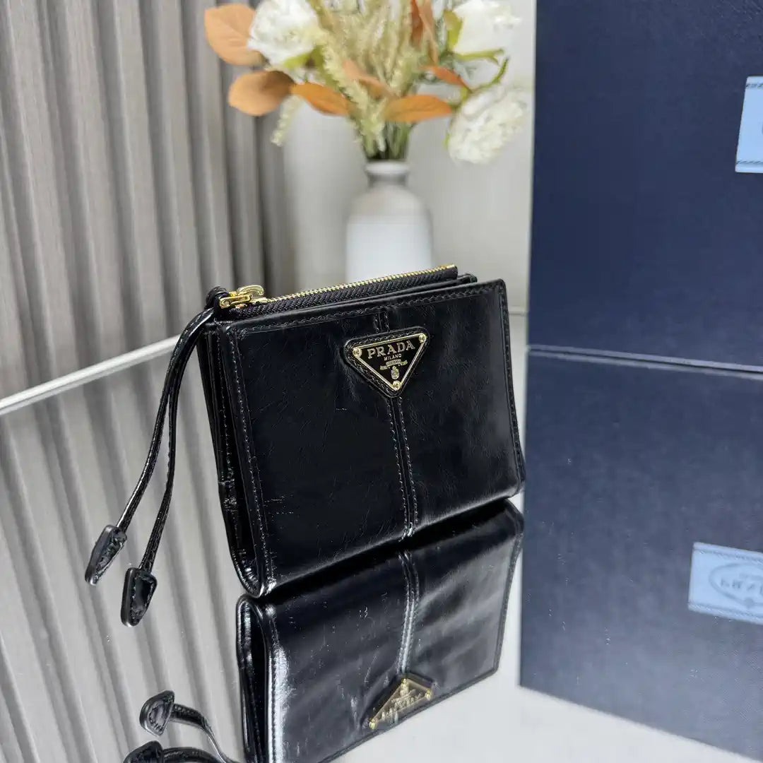 Prada 1ML050 Small leather wallet Black