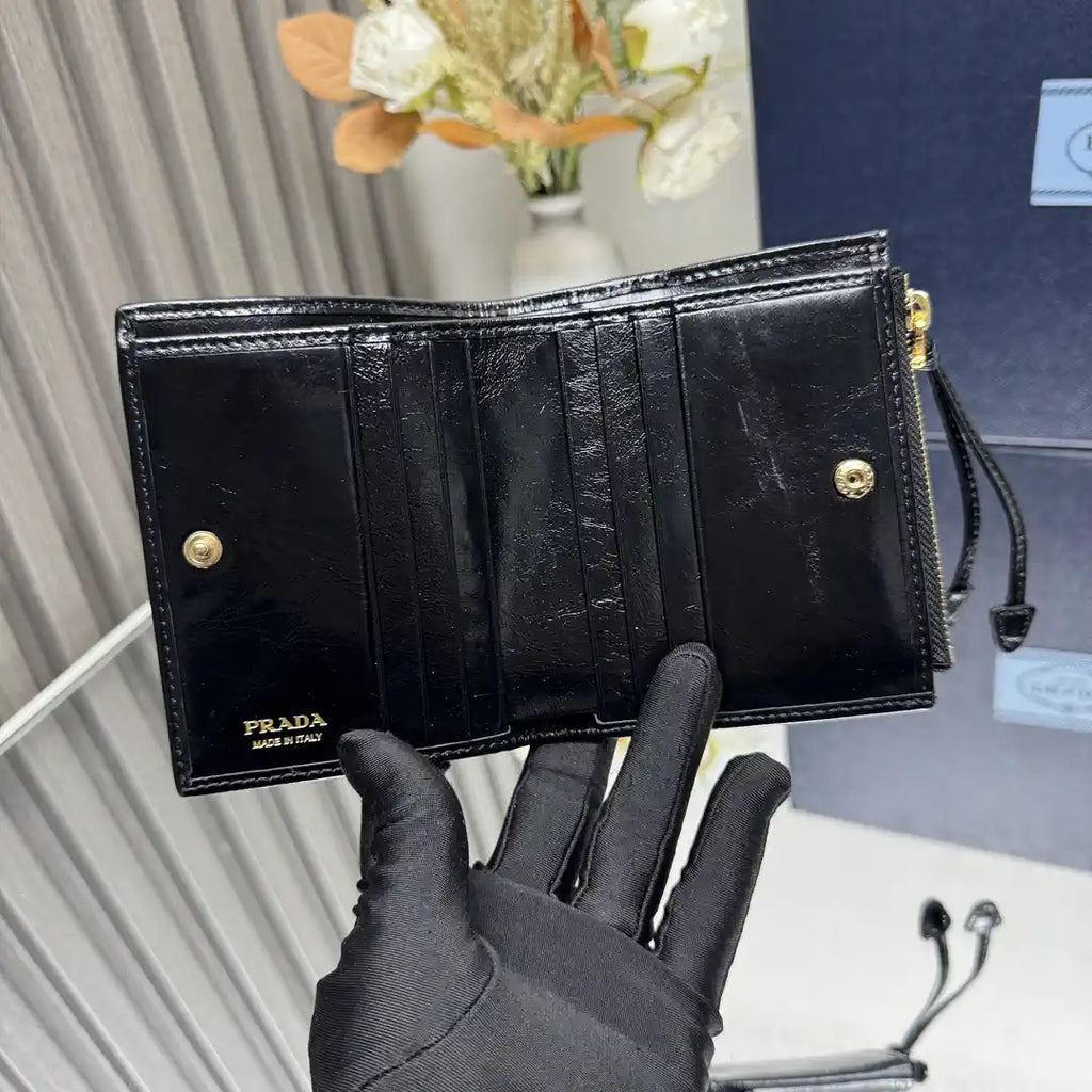 Prada 1ML050 Small leather wallet Black