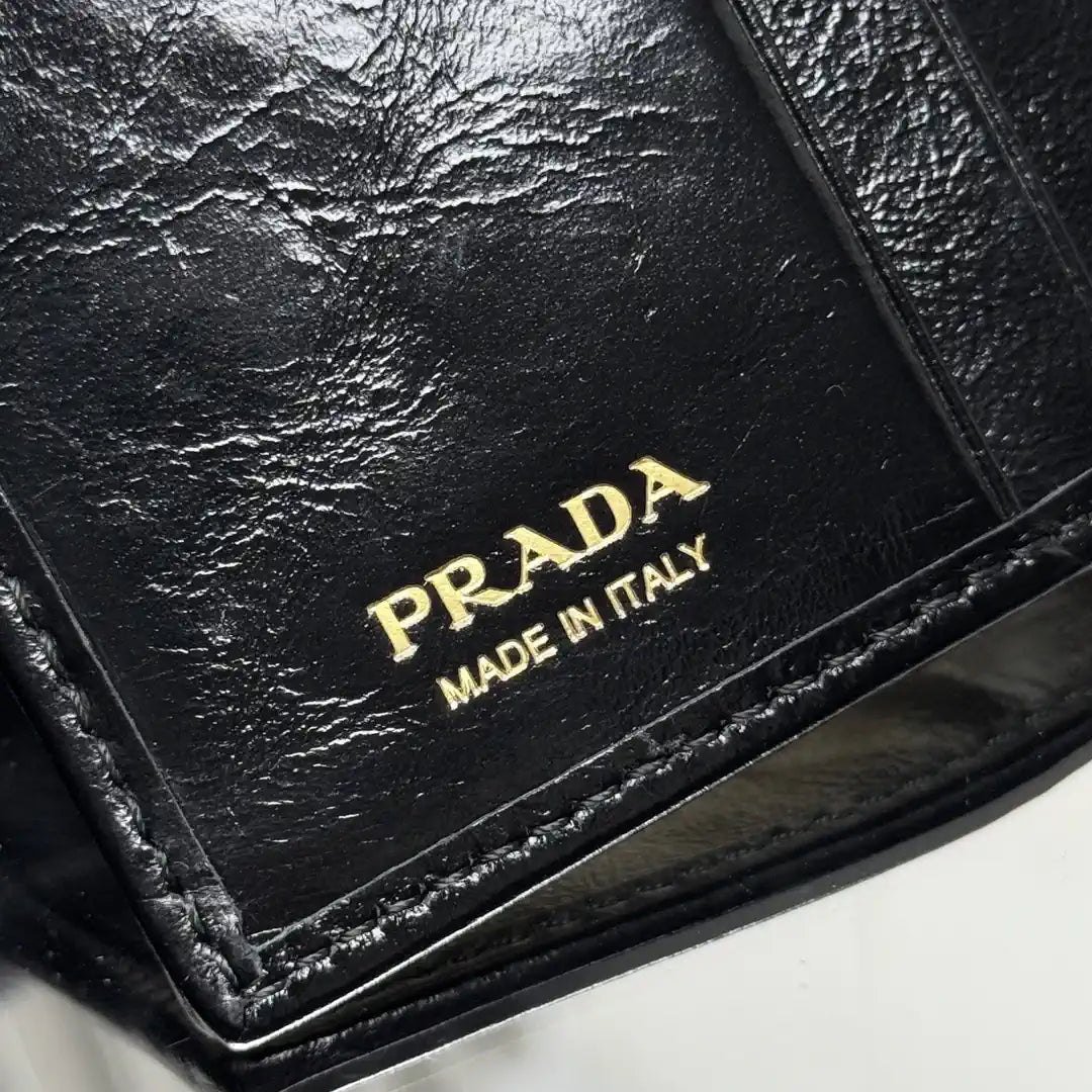 Prada 1ML050 Small leather wallet Black