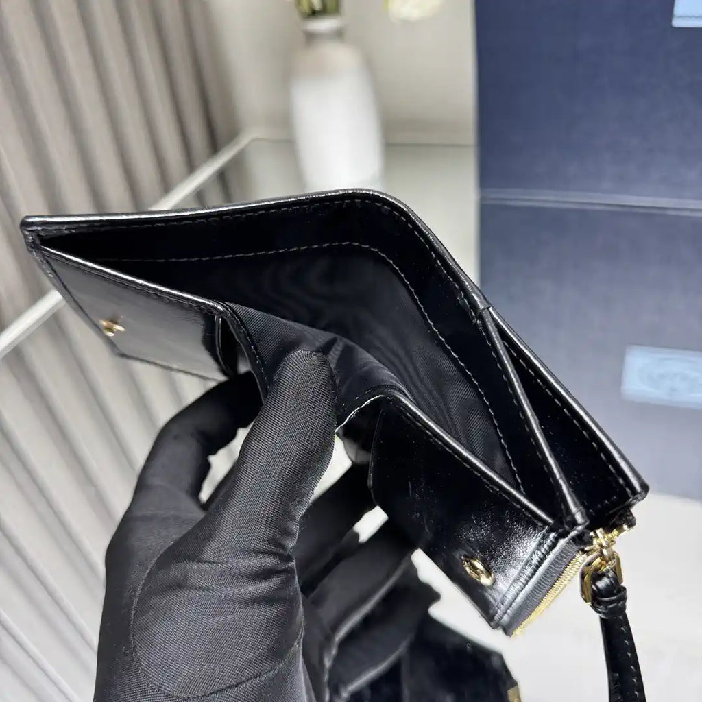Prada 1ML050 Small leather wallet Black