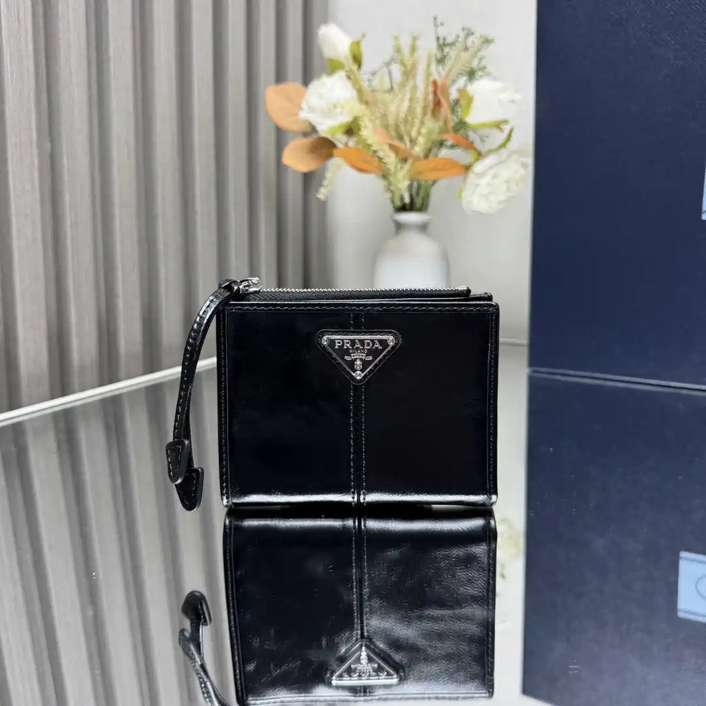 Prada 1ML050 Small leather wallet Black