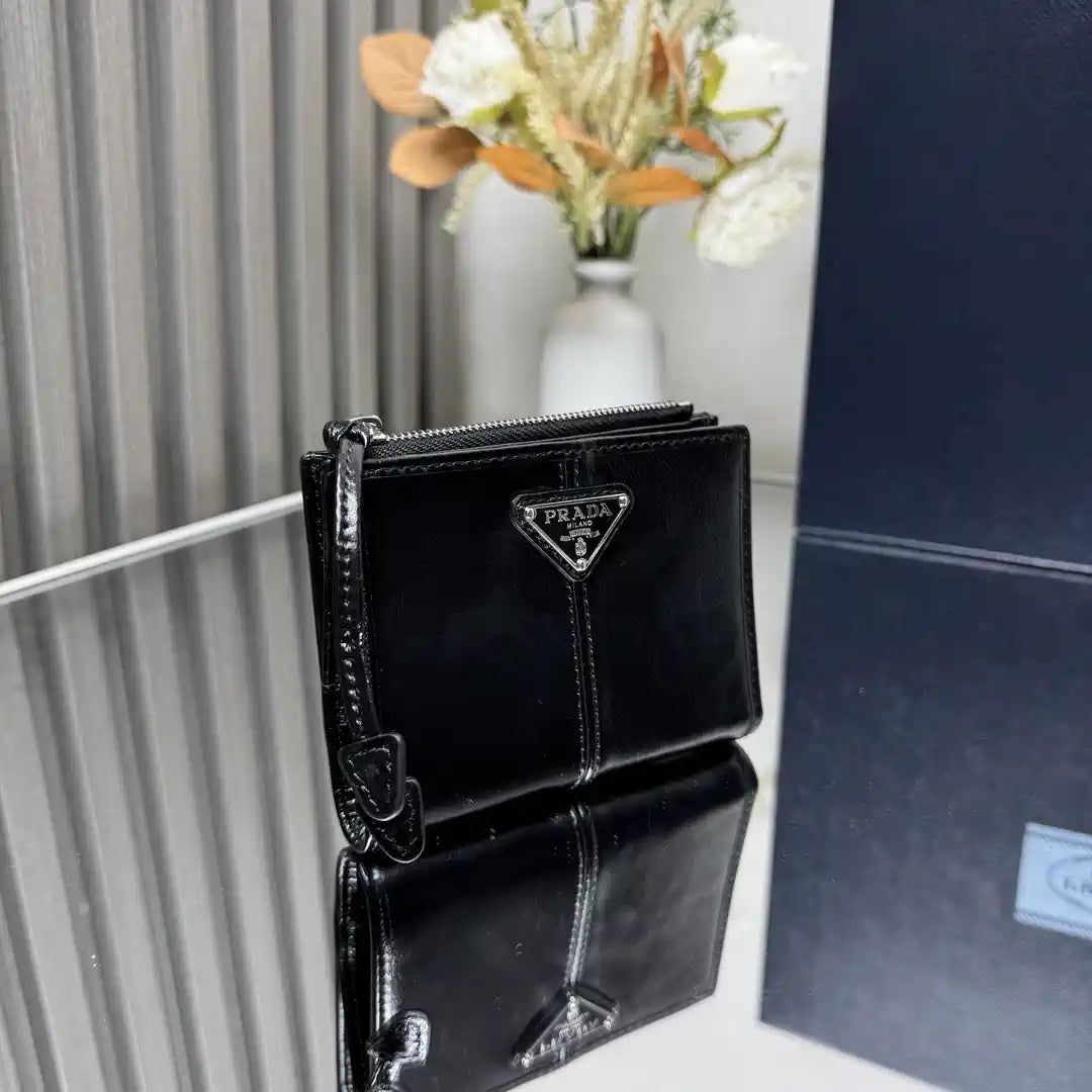 Prada 1ML050 Small leather wallet Black
