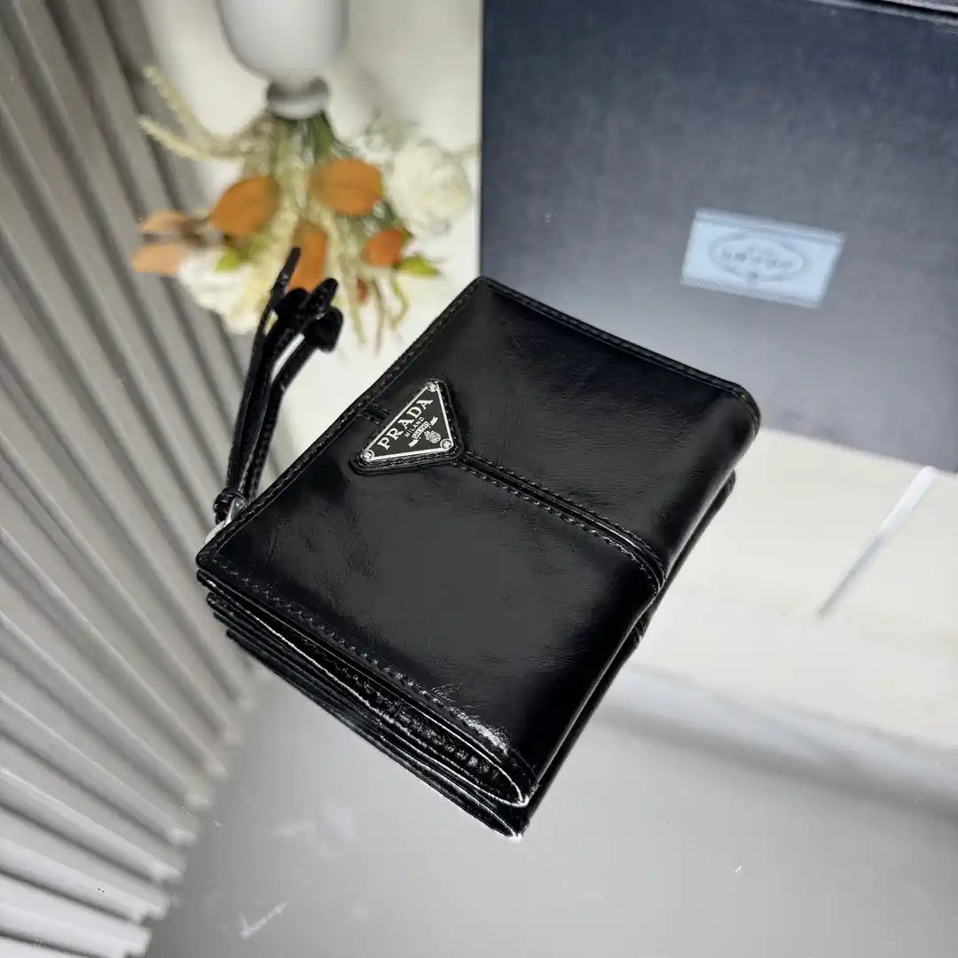 Prada 1ML050 Small leather wallet Black