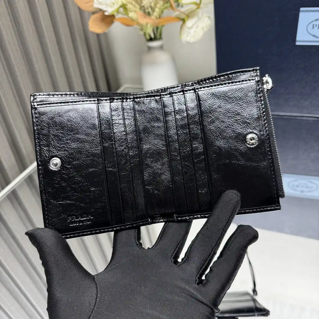 Prada 1ML050 Small leather wallet Black