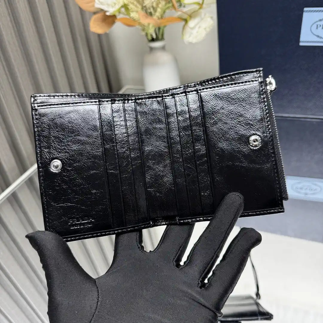 Prada 1ML050 Small leather wallet Black