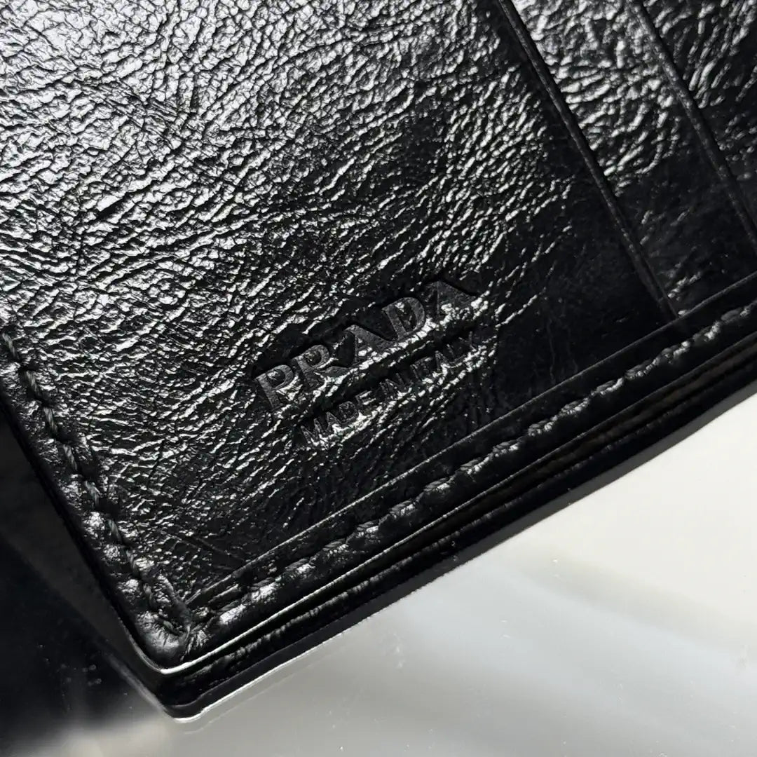 Prada 1ML050 Small leather wallet Black