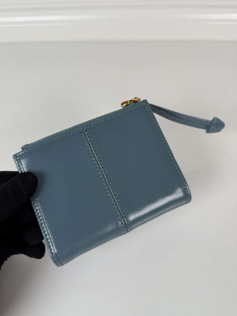 Prada 1ML050 Small leather wallet Light Blue