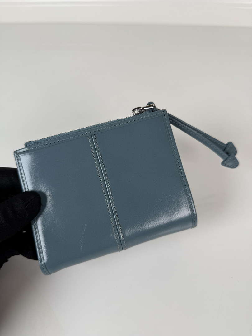 Prada 1ML050 Small leather wallet Light Blue