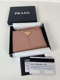 Prada 1ML050 Small leather wallet Light Pink
