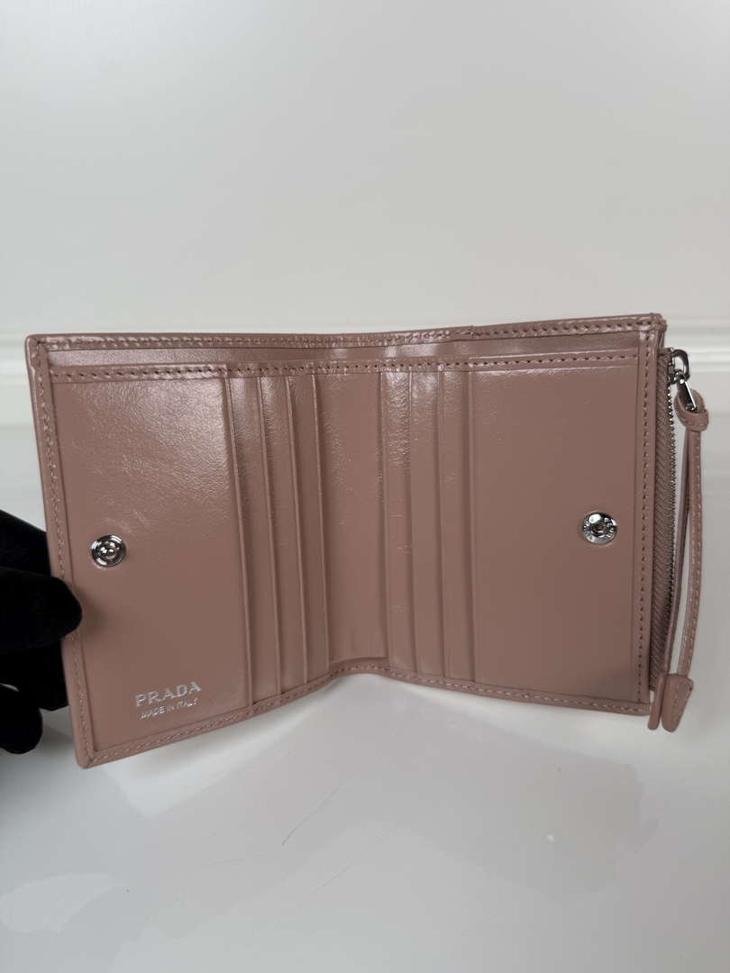 Prada 1ML050 Small leather wallet Light Pink