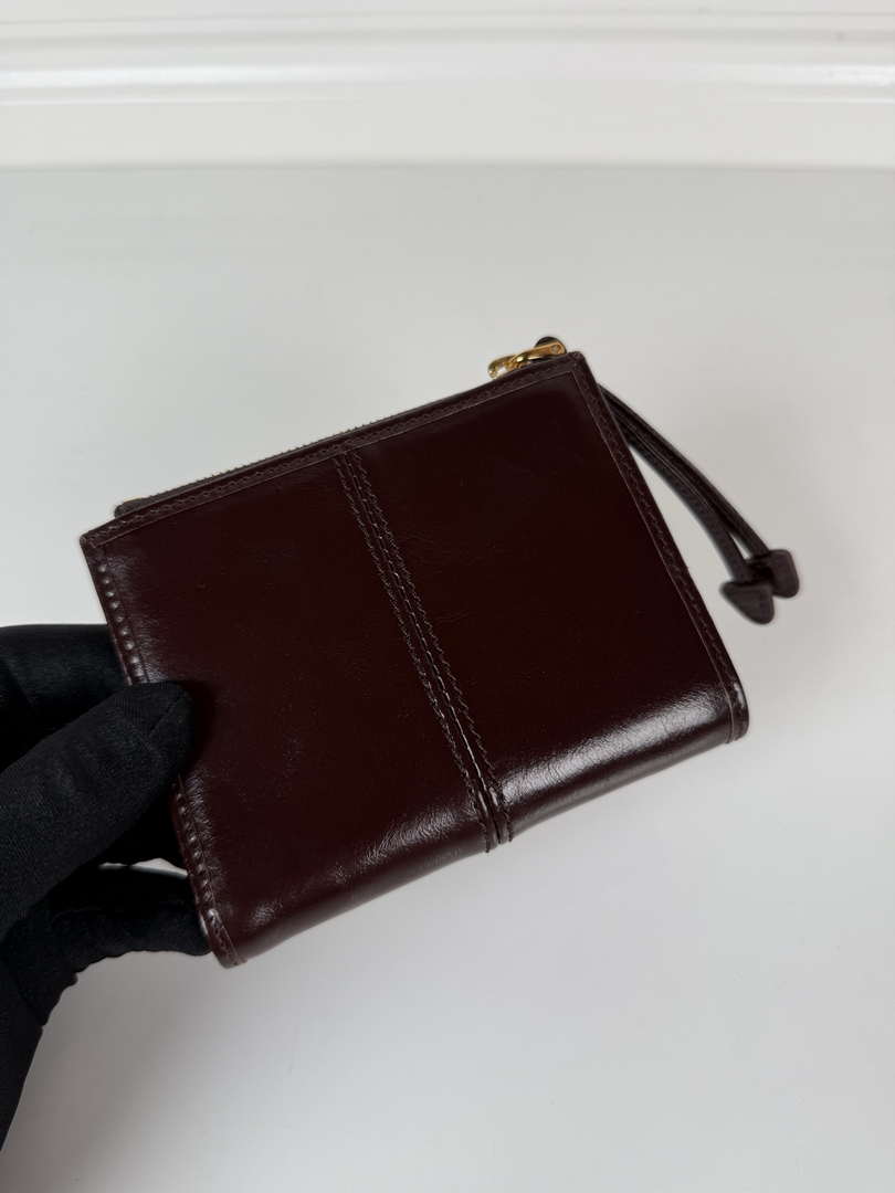 Prada 1ML050 Small leather wallet Wine red