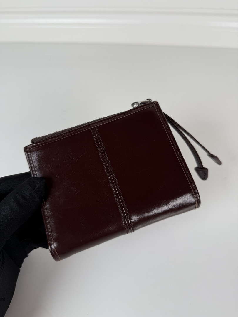 Prada 1ML050 Small leather wallet Wine red