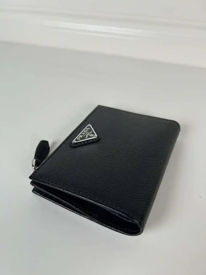 Prada 1ML050 Small Saffiano leather wallet Black