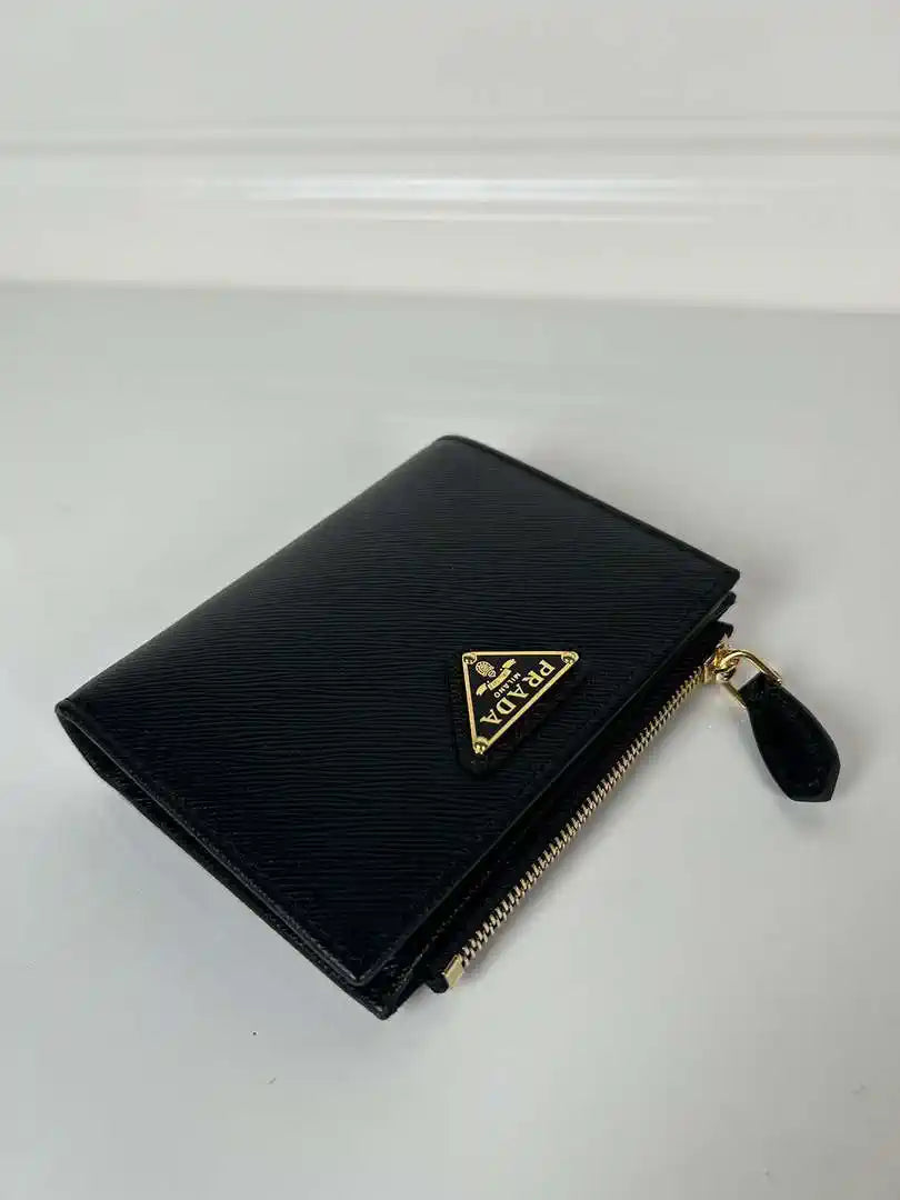 Prada 1ML050 Small Saffiano leather wallet Black