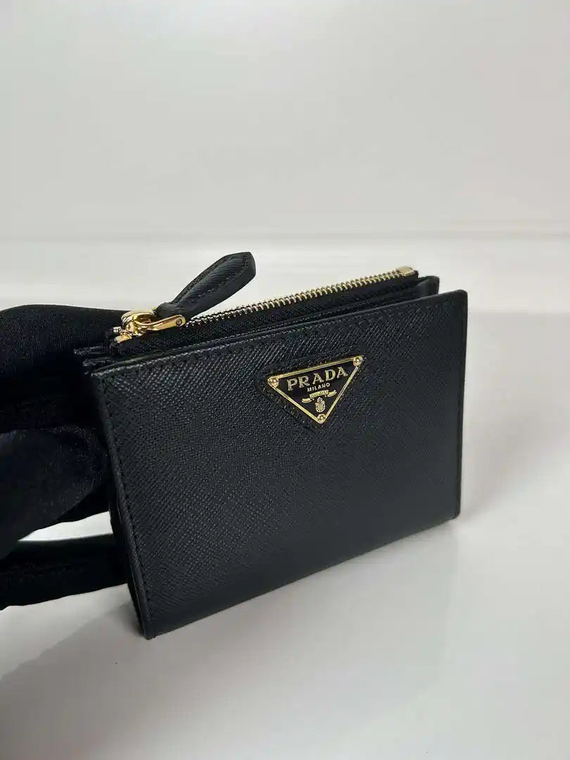 Prada 1ML050 Small Saffiano leather wallet Black