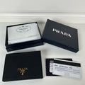 Prada 1MV204 Small Lambskin Leather Wallet Black