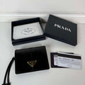 Prada 1MV204 Small Saffiano Leather Wallet Black