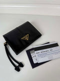 Prada 1MV204 Small Saffiano Leather Wallet Black