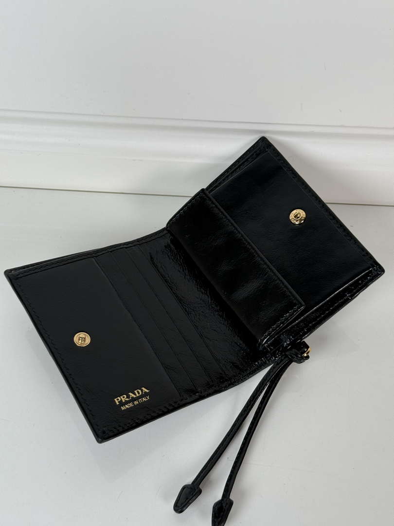 Prada 1MV204 Small Saffiano Leather Wallet Black