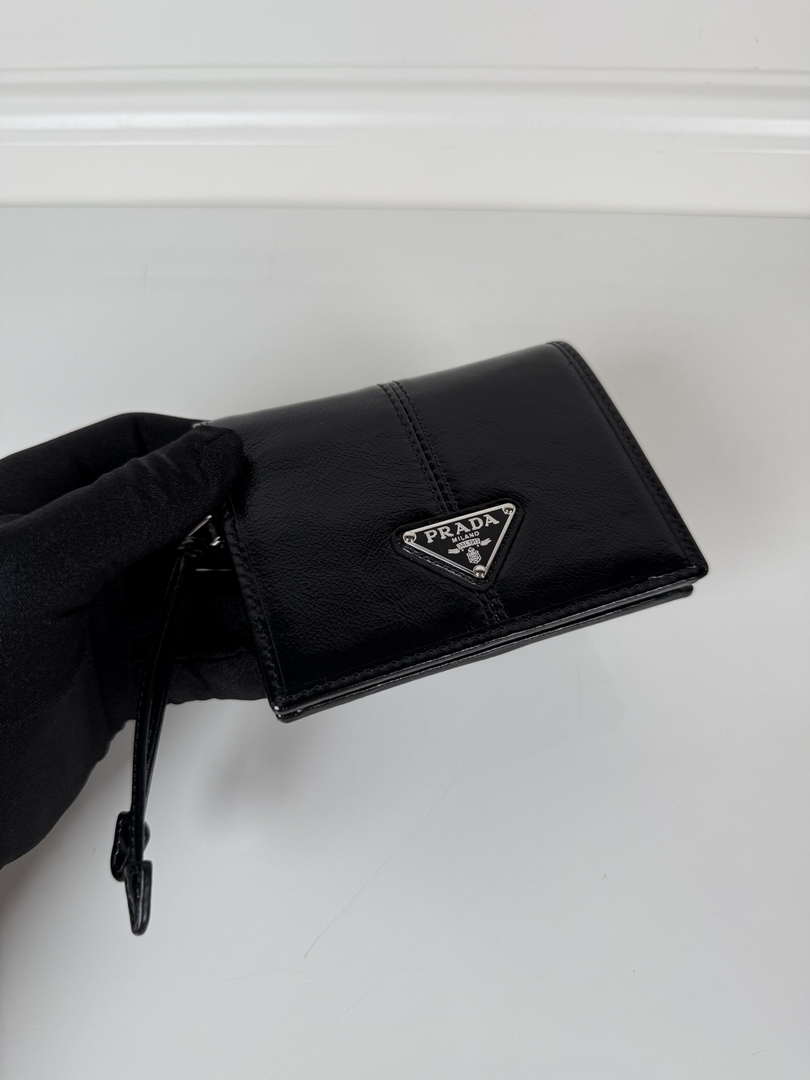 Prada 1MV204 Small Saffiano Leather Wallet Black