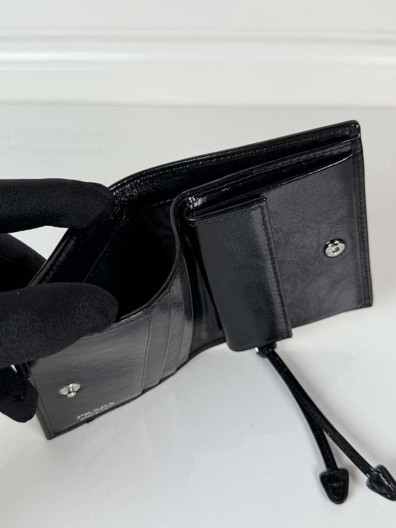 Prada 1MV204 Small Saffiano Leather Wallet Black
