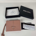 Prada 1MV204 Small Saffiano Leather Wallet light Pink
