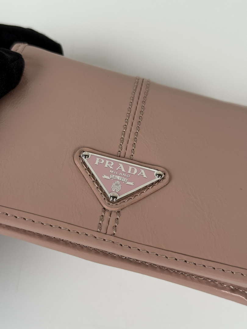 Prada 1MV204 Small Saffiano Leather Wallet light Pink