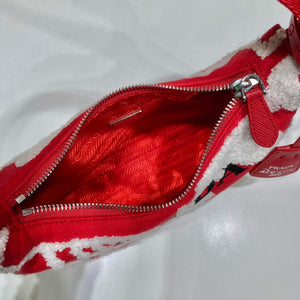 Prada 1NE515 Re-Edition 2000 embroidered drill mini bag Red white - Default Title - View 8