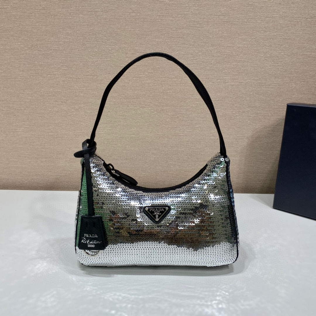 Prada 1NE515 Re-Edition 2000 Re-Nylon mini-bag Silver - Default Title - View 1