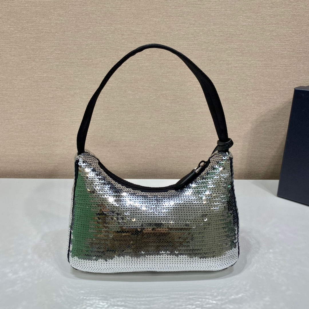 Prada 1NE515 Re-Edition 2000 Re-Nylon mini-bag Silver