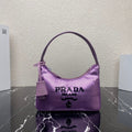 Prada 1NE515 Re-Edition 2000 sequined Re-Nylon mini-bag Purple - Default Title - View 1