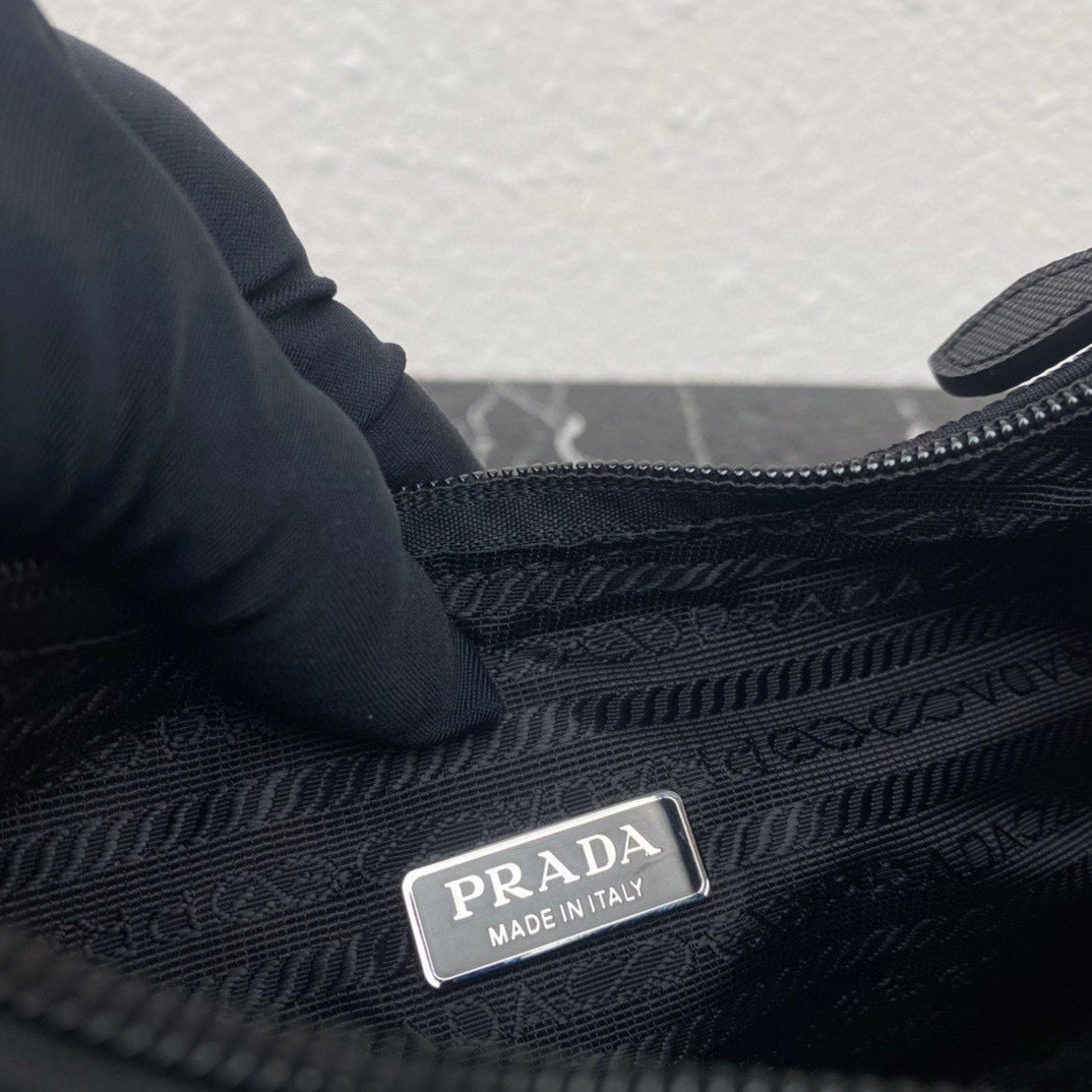 Prada 1NE515 Re-Edition 2000 sequined Re-Nylon mini-bag Black - Default Title - View 9