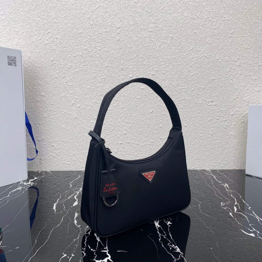 Prada 1NE515 Re-Nylon Re-Edition 2000 mini-bag black red - Default Title - View 2