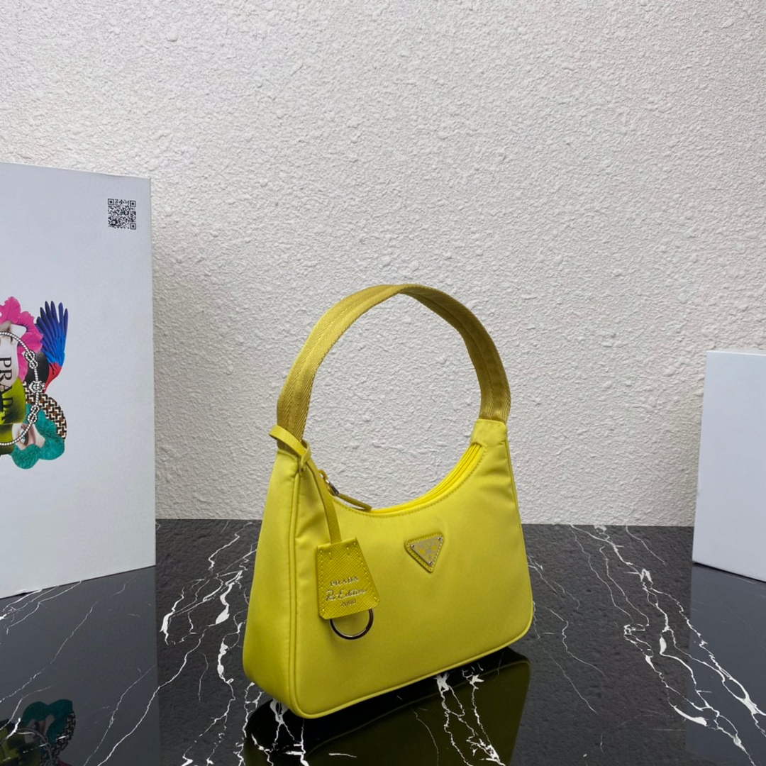 Prada 1NE515 Re-Nylon Re-Edition 2000 mini-bag Lemon Yellow