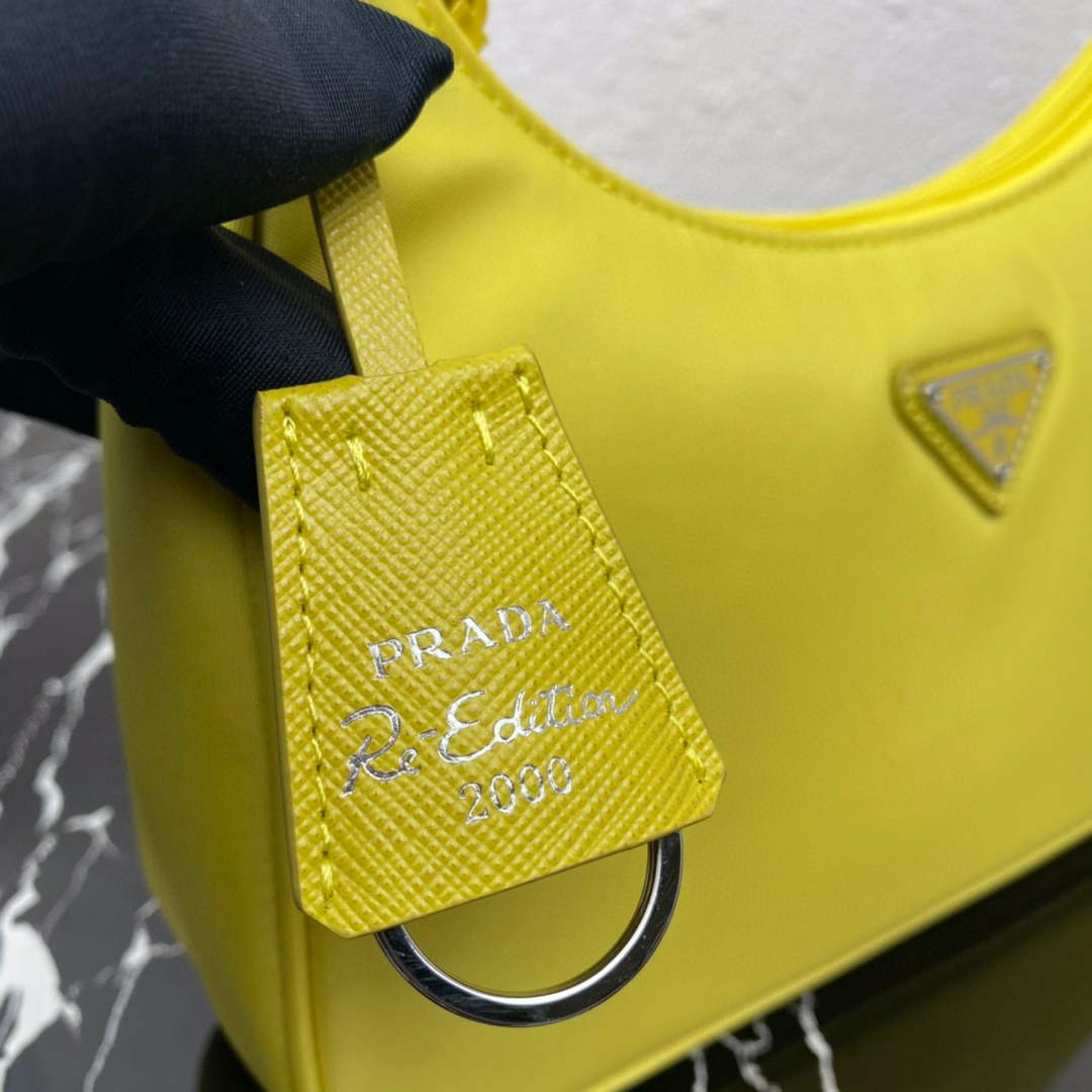 Prada 1NE515 Re-Nylon Re-Edition 2000 mini-bag Lemon Yellow - Default Title - View 6