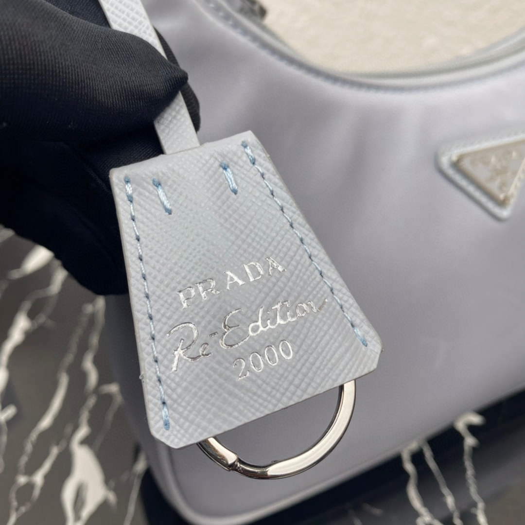 Prada 1NE515 Re-Nylon Re-Edition 2000 mini-bag Light Blue - Default Title - View 6