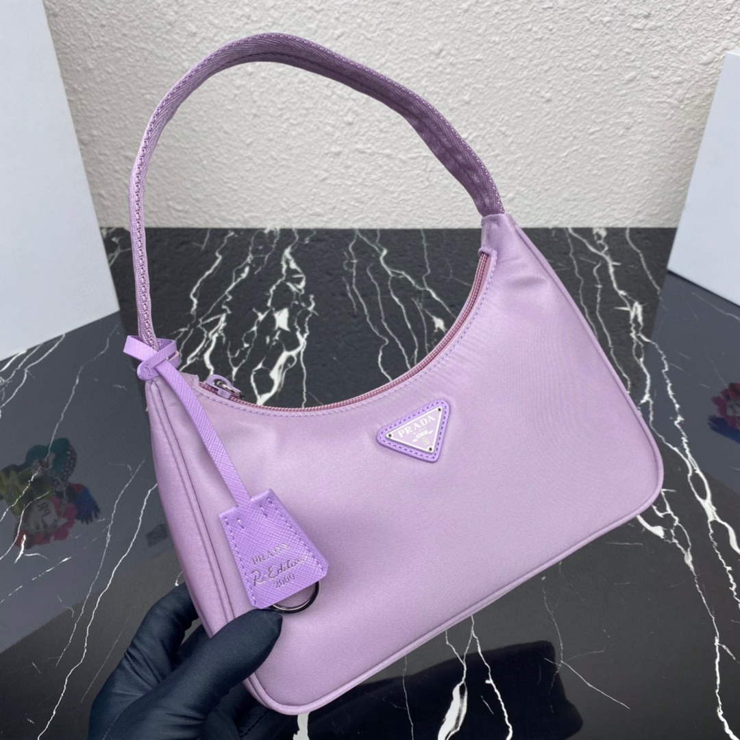 Prada 1NE515 Re-Nylon Re-Edition 2000 mini-bag Purple - Default Title - View 1