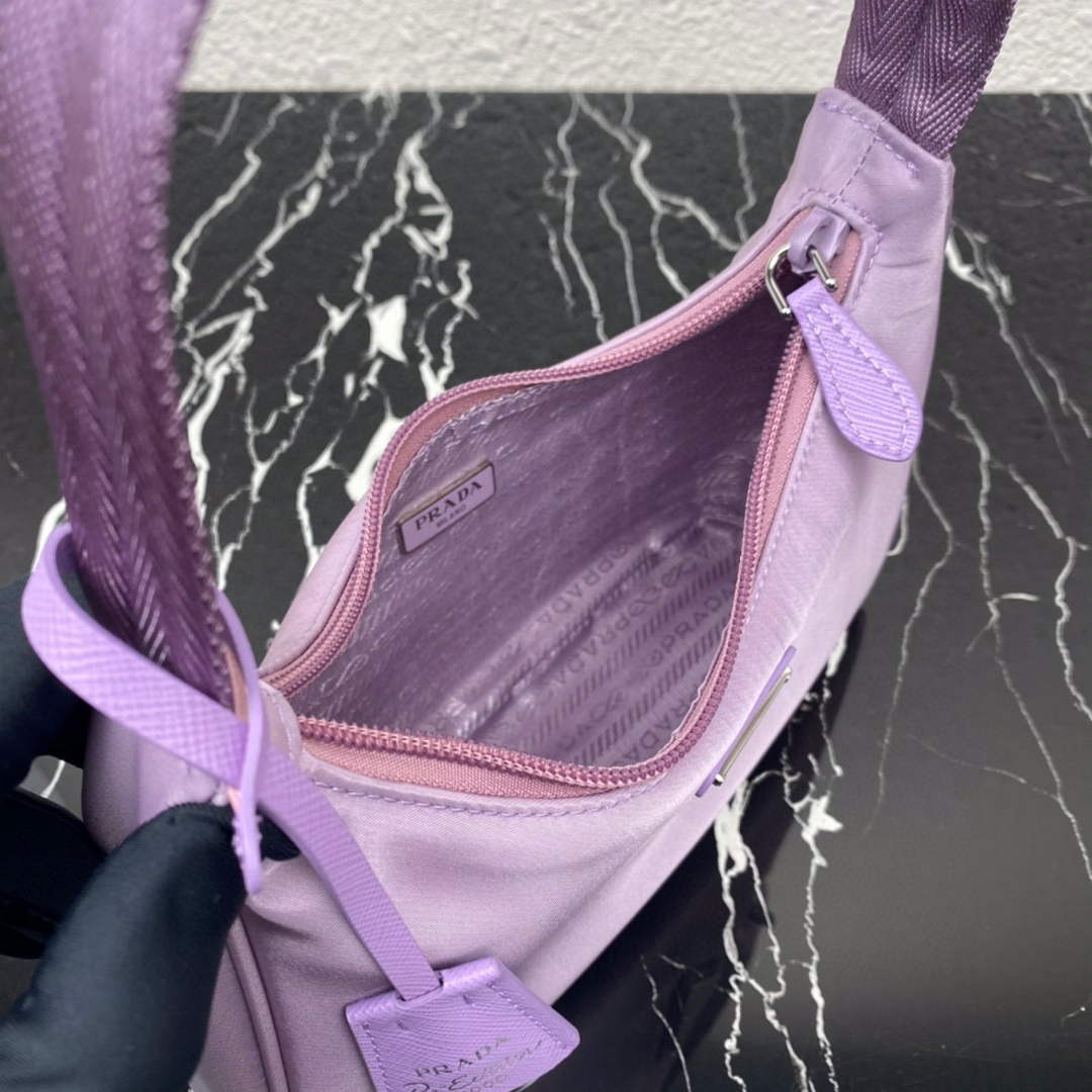 Prada 1NE515 Re-Nylon Re-Edition 2000 mini-bag Purple - Default Title - View 7