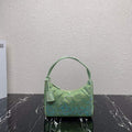 Prada 1NE515 Satin mini-bag with artificial crystals Green - Default Title - View 1
