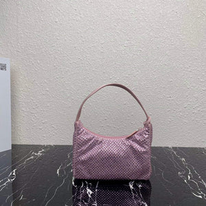 Prada 1NE515 Satin mini-bag with artificial crystals Pink - Default Title - View 2
