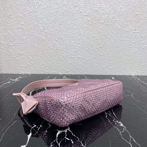 Prada 1NE515 Satin mini-bag with artificial crystals Pink - Default Title - View 4