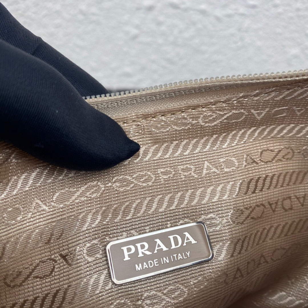 Prada 1NE515 Satin mini-bag with artificial crystals apricot - Default Title - View 9