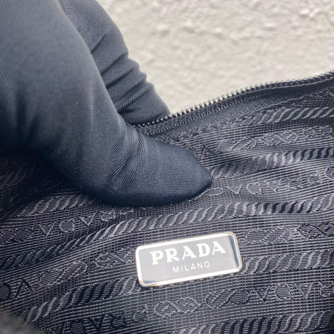 Prada 1NE515 Satin mini-bag with artificial crystals Black - Default Title - View 9