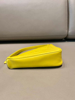 Prada 1NQ043 Triangle leather pouch Yellow - Default Title - View 7