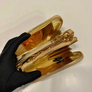 Prada 1NR015 Embellished satin and leather mini-pouch Gold - Default Title - View 8