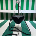Prada 1NR015 Saffiano leather mini pouch Black