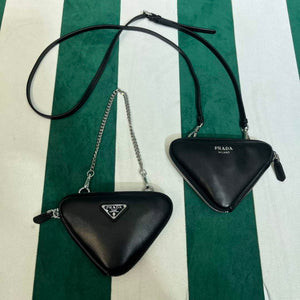 Prada 1NR015 Saffiano leather mini pouch Black - Default Title - View 4