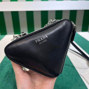 Prada 1NR015 Saffiano leather mini pouch Black - Default Title - View 6
