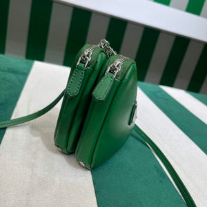 Prada 1NR015 Saffiano leather mini pouch Green - Default Title - View 3